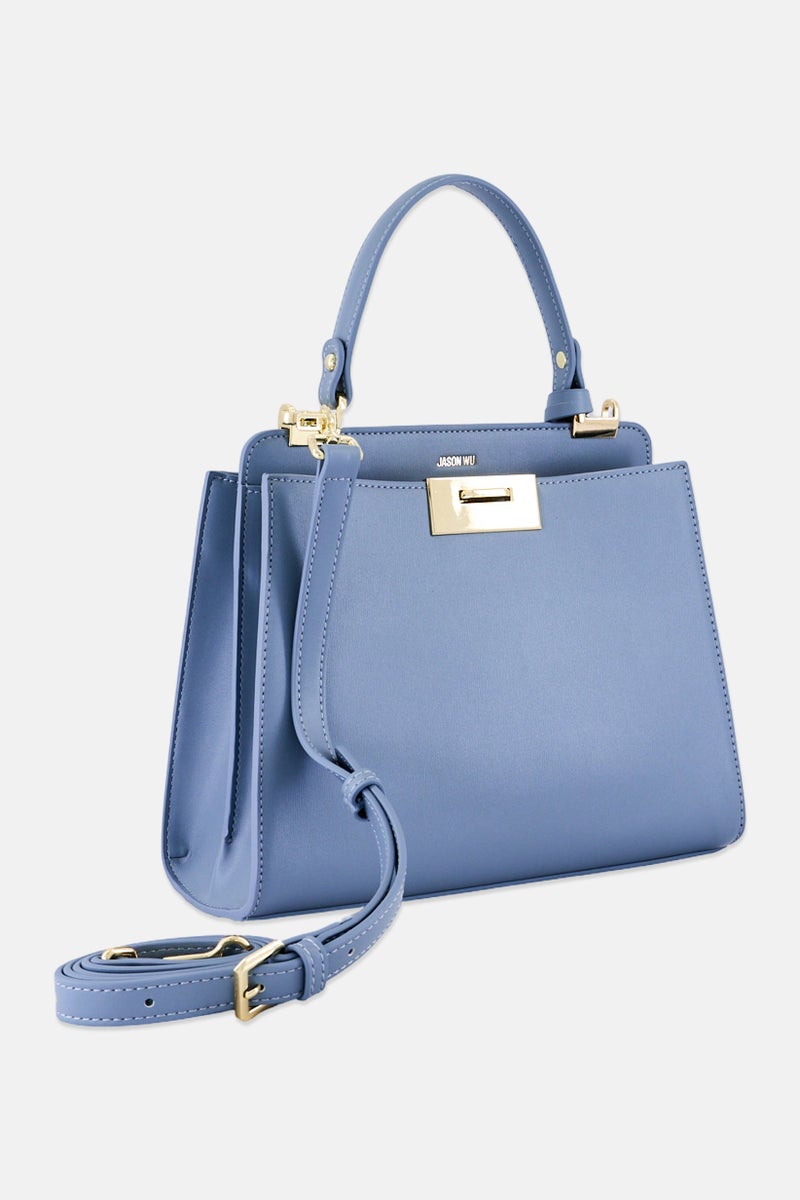 Jason Wu Women Brand Logo Handbag, Dusty Blue - Image 2