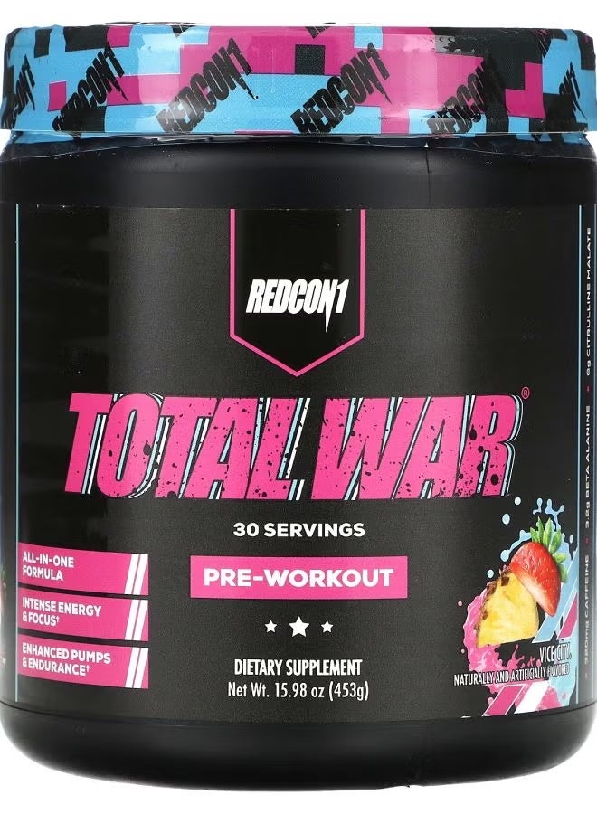 REDCON1 Total War Pre Workout Vice city 30 Servings - Image 1