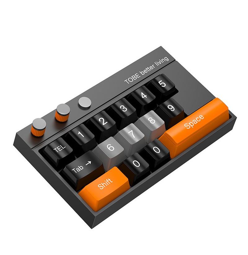 Temporary Parking Phone Number Plate: Black & Orange Firmly Adhesive VHB Nano Gel - Rotatable Privacy Hidden Cover Luminous Visible For Night Car Parking & Traffic Jam Stress Relief - Image 1