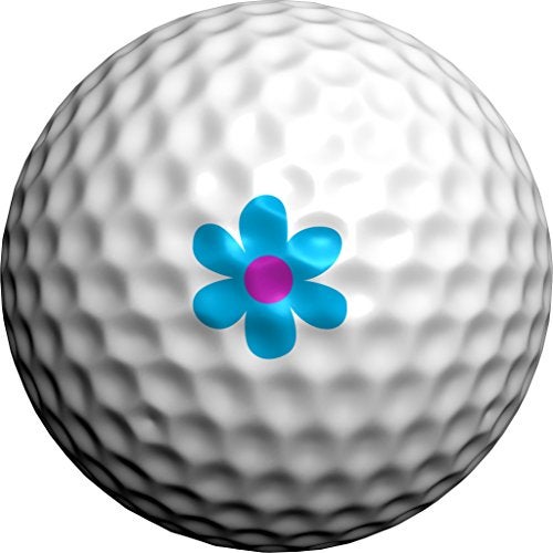 Golfdotz - USGA Rule Conforming Golf Ball Markers, Golf Ball Stickers for Marking Balls, No More Smearing from Stamps, Gifts for Golfers, Dads, and Retirees, (Summer Daisy; 32-Count) - Image 2
