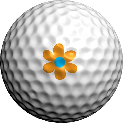 Golfdotz - USGA Rule Conforming Golf Ball Markers, Golf Ball Stickers for Marking Balls, No More Smearing from Stamps, Gifts for Golfers, Dads, and Retirees, (Summer Daisy; 32-Count) - Image 3