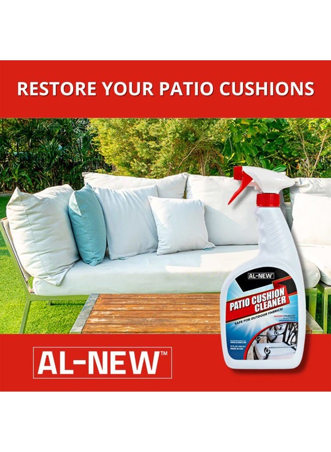 AL-NEW Patio Cushion Cleaner | Safe For Use On Outdoor Fabrics Such As Patio Cushions, Awnings, Furniture Covers, and more (32 Ounce) - Image 4