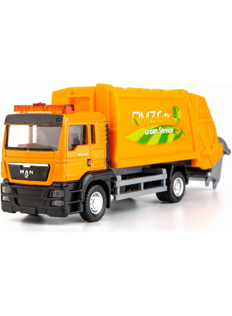 هالامودو سبيكة الصرف الصحي شاحنة لعبة سيارة نموذج - ماكادا الهندسة سلسلة المركبات، الأطفال القصور مدعومة الاحتكاك لعبة، محاكاة شاحنة القمامة، متوافق مع الرجل شاحنة القمامة سيارة نموذج لعبة السيارات، سبيكة الزنك يموت الصب المركبات لعب الأطفال للفتى هدية، ( 5.98 * 1.57 * 2.28 في) - Image 3