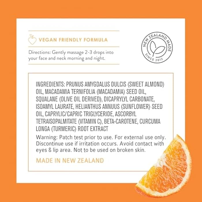 By Nature Brightening & Hydrating Face Oil - Vitamin C Oil & Turmeric Extract Enriched with Plant Squalane Oil for Face- Revitalize Dull, Tired Skin - Vitamin C Face Oil for Women and Men, 1 Fl Oz - Image 2