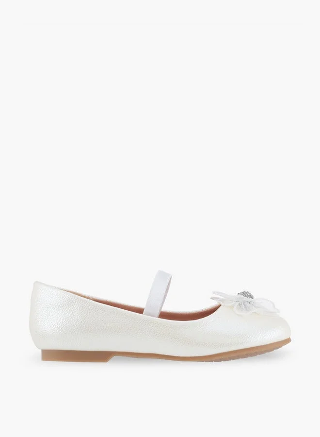 سيليست Girls Hook & Loop Ballerina Shoes Ramadan Collection