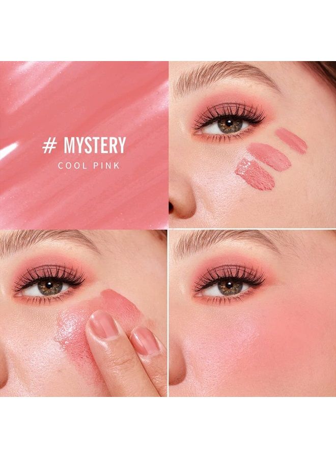 KIMUSE Soft Cream Blush Makeup, Liquid Blush for Cheeks, Weightless, Long-Wearing, Smudge Proof, Natural-Looking, Dewy Finish  - Image 4