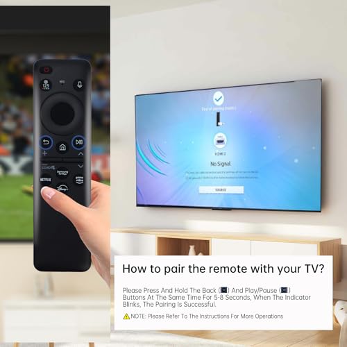 StuyJoab BN59-01455A Voice Remote Control, BN59-01455A Remote Control Compatible with Samsung Smart TV QLED TV Series S95C, LS03D, QN50, QN55, QN60, QN65, QN70, QN80, QN85, QN90 etc - Image 4