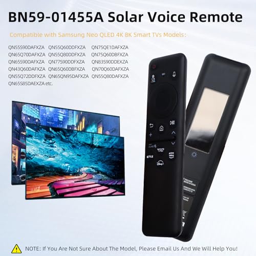 StuyJoab BN59-01455A Voice Remote Control, BN59-01455A Remote Control Compatible with Samsung Smart TV QLED TV Series S95C, LS03D, QN50, QN55, QN60, QN65, QN70, QN80, QN85, QN90 etc - Image 2
