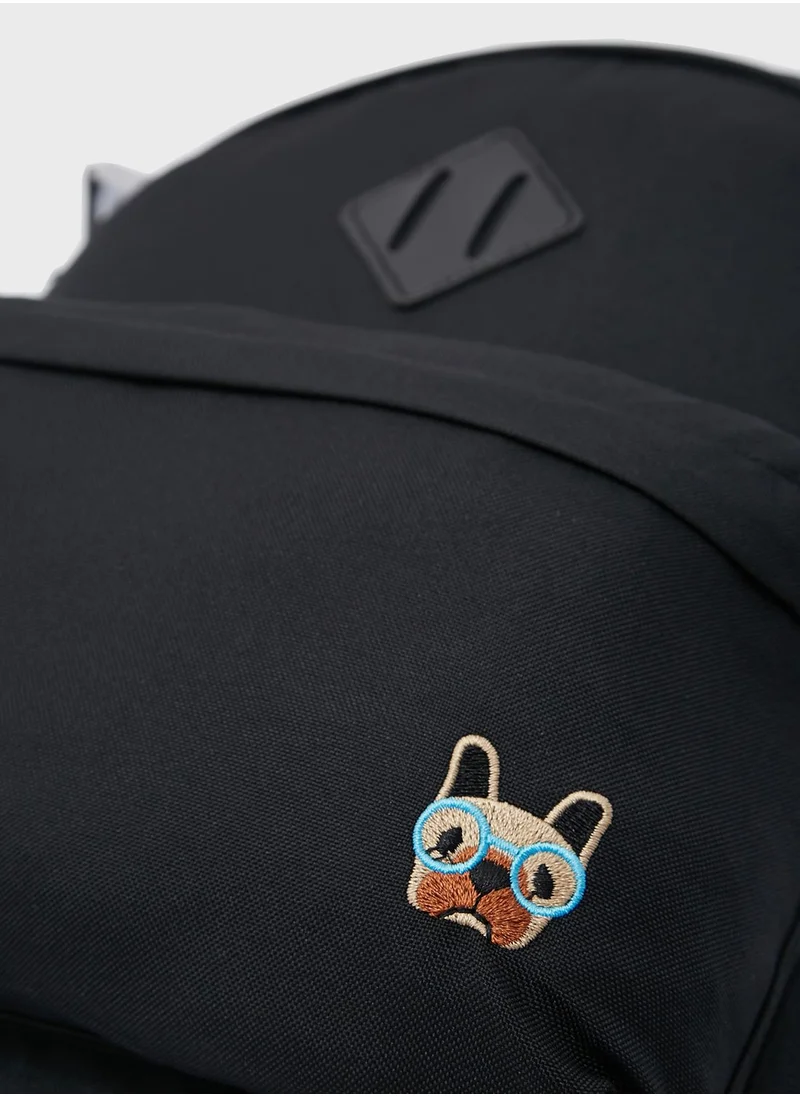 DeFacto Dog Print Backpack