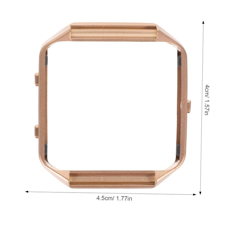 Light Brown Stainless Steel Watch Frame Durable Metal Holder Replacement Case - Image 3