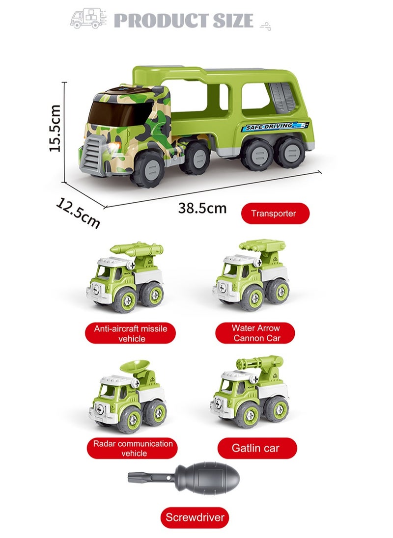 GULFLINK DIY Educational Vehicle Transport Car Toy Play Mat Set Green  - Image 5