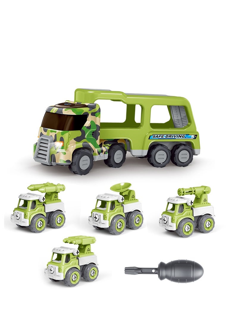 GULFLINK DIY Educational Vehicle Transport Car Toy Play Mat Set Green  - Image 1