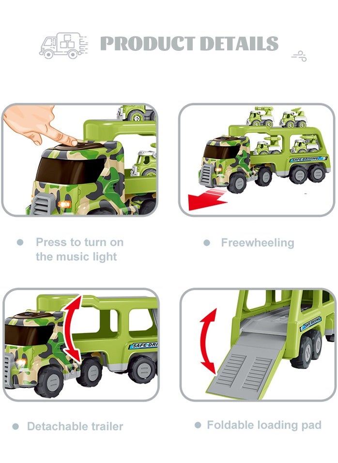 GULFLINK DIY Educational Vehicle Transport Car Toy Play Mat Set Green  - Image 3