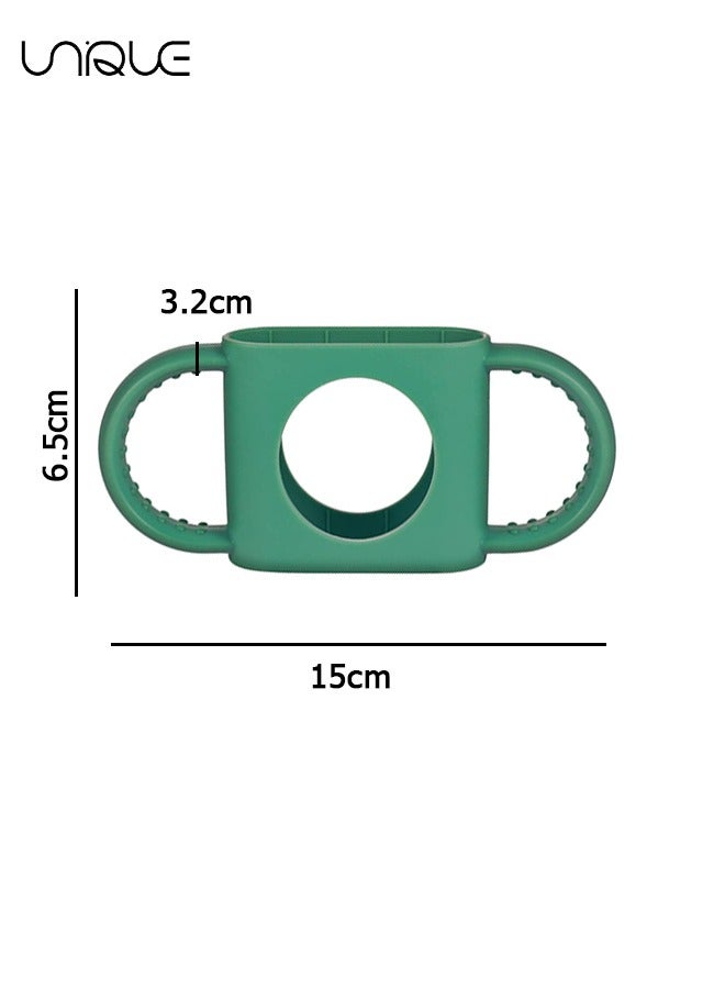 Unique 2pcs Baby Bottle Handles for Dr Brown Narrow Baby Bottle, Soft Comfortable Material Silicone BPA Free for Dr Brown Bottle with Easy Grip Handle Over Six Months Baby (Blue, Army Green)  - Image 2