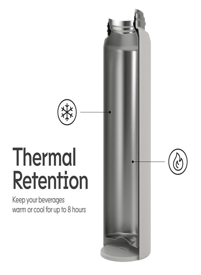 RHINOSHIELD AquaStand Magnetic Bottle 23 oz | Round Mouth Stainless Steel Insulated Water Bottle, Sport Bottle with MagSafe Compatible Handle, Tripod with Adjustable Angles, Leak Proof - Classic Black - Image 4