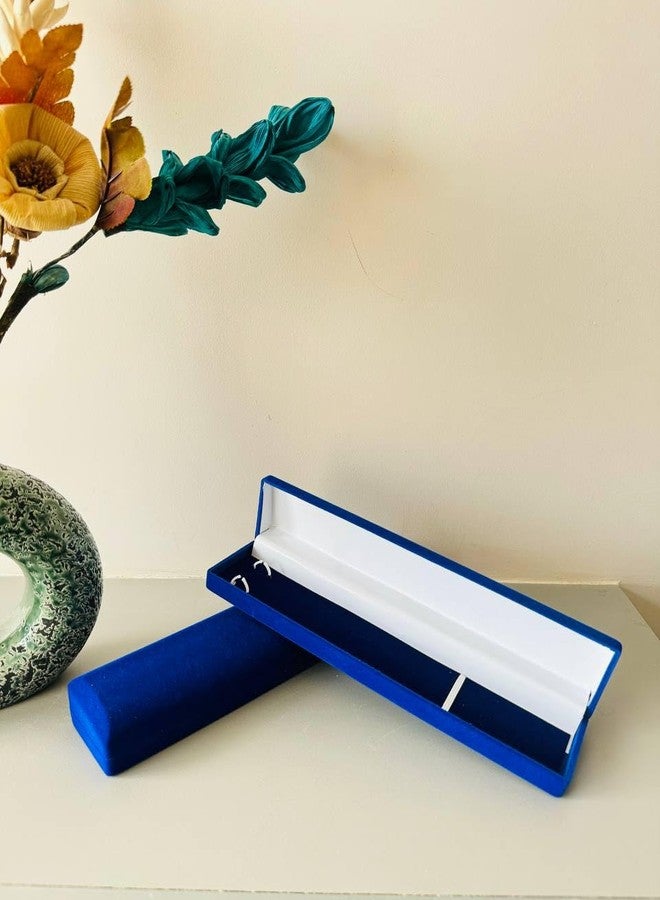 dss Chain Gift Box Velvet Flocked Jewelry is Play, Combo of Chain Box Blue(Combo) (Pack of 2) - Image 1
