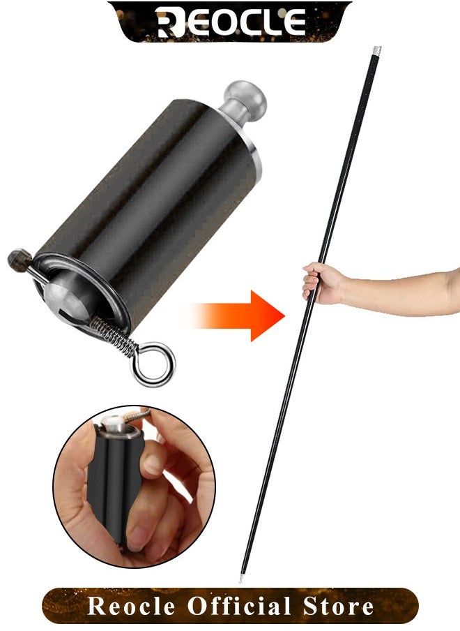 REOCLE 130CM Magic Telescopic Stick Pocket Staff Collapsible bo Retractable Expandable Bow Extendable Portable Expanding Metal Cane Pop Out Wands  - Image 2
