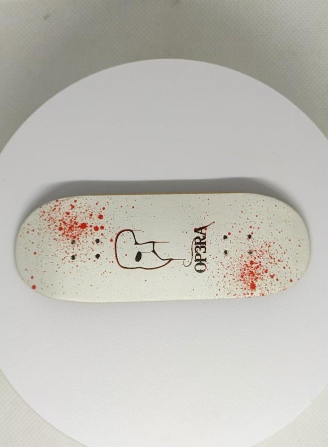 LEEFAI Pro Fingerboard Complete 34 * 96mm Maples Wood Deck-UV Printing Graphic-Updated 65d Urethane Bearing Wheels,-Replace Bushings-Op3ra Bloody Mess Edition - Image 3