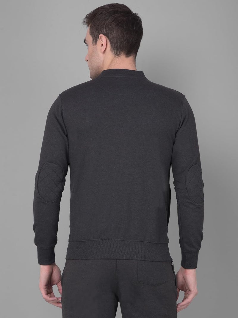 Dollar Mens Cotton Coat Jacket (Medium, Charcoal Melange) - Image 4
