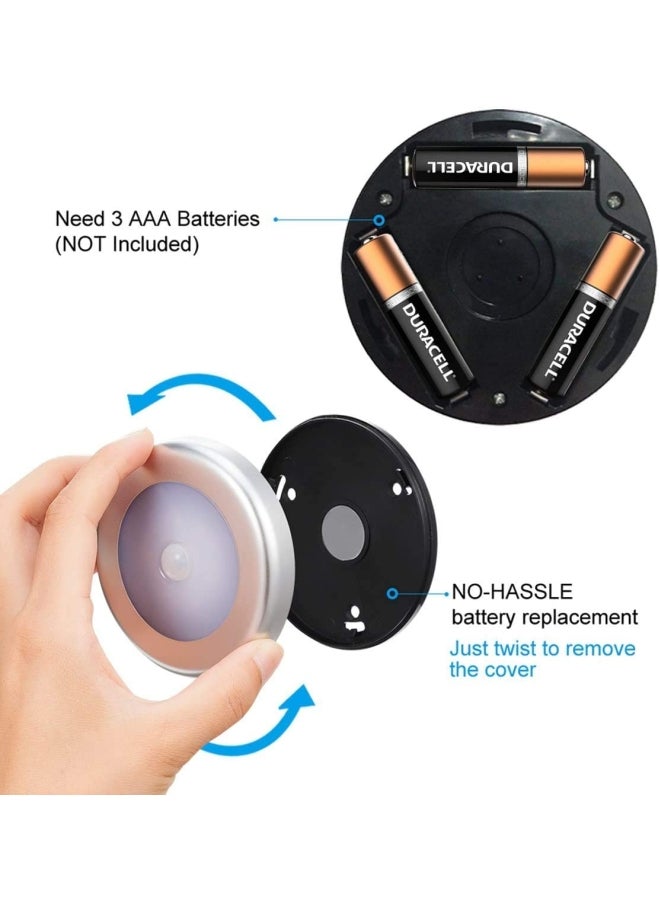 6-Piece Under Cabinet LED Lights with Sensor Warm White - Image 3