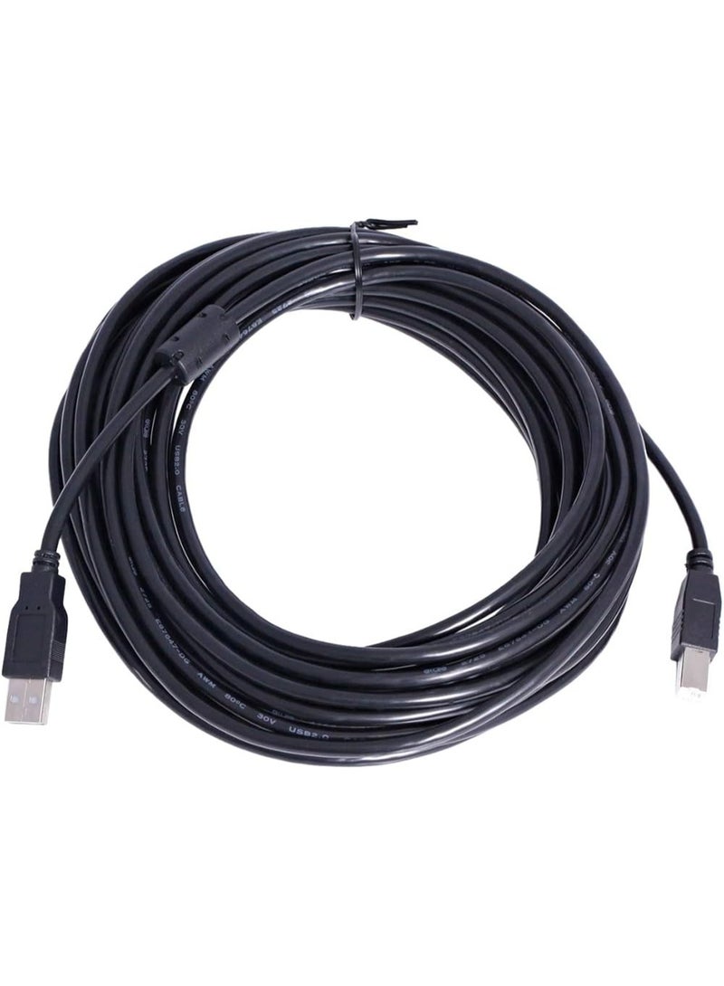 كابل طابعة USB عالي الجودة SIPU بطول 10 متر – كابل نقل بيانات USB ذكر إلى ذكر مع غلاف PVC وطبقة حماية من التشويش - Image 1