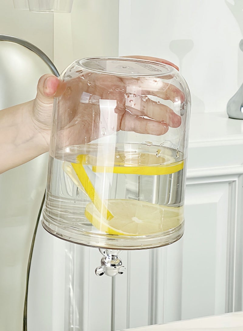 لوبيتيز عامة واضحة جرة تخزين الأكريليك مع غطاء الدب التدي، 1400 مل سعة، حاوية مقاومة للكسر لتخزين المطبخ - Image 3