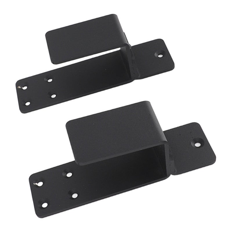 Door Barricade Brackets: 4mm Carbon Steel Powder Coated U Shape - Rust Resistant Security Bar Holder for Home Garage Basement Barn Door Safety - Image 3