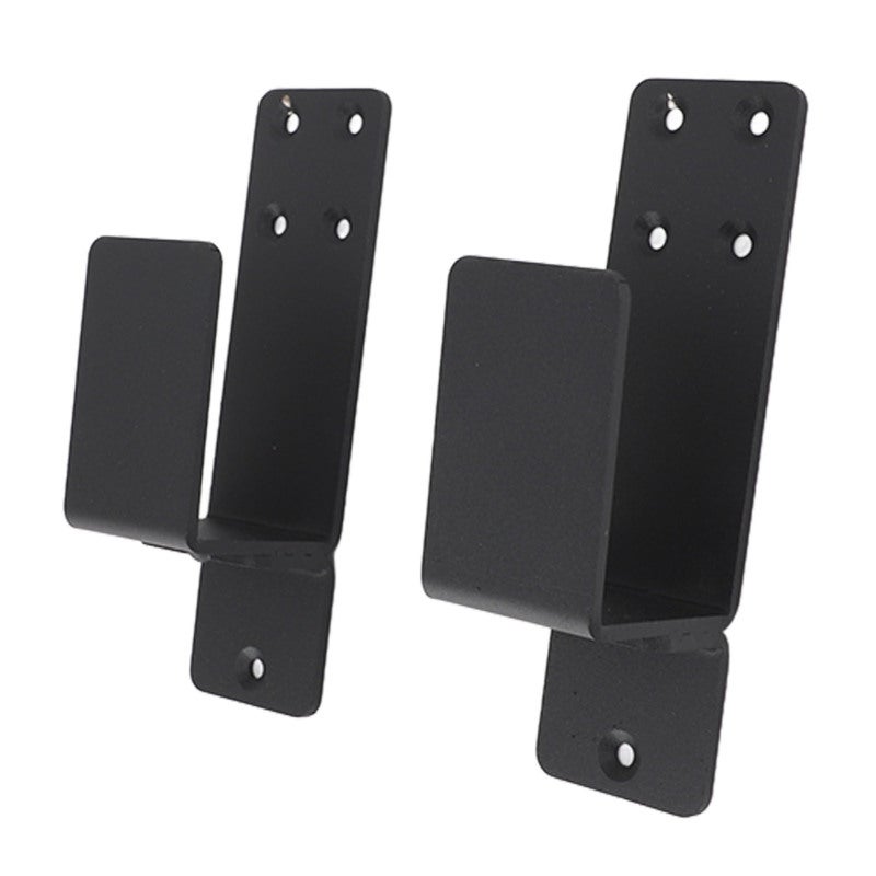 Door Barricade Brackets: 4mm Carbon Steel Powder Coated U Shape - Rust Resistant Security Bar Holder for Home Garage Basement Barn Door Safety - Image 5