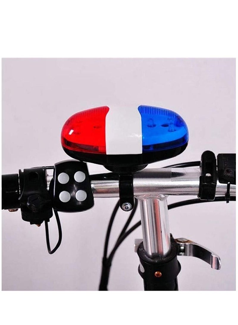 KASTWAVE Practical Bicycle Police Front Light Warning Siren Cycling Electric Horn Bell With 6 LED - Image 4