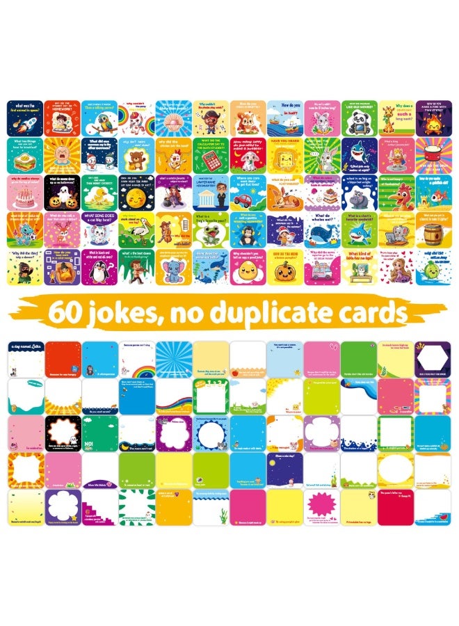 Daytoyz 60pcs Lunch Box Notes Unch Boxes Joke Cards Kids Lunchbox Notes Inspirational and Motivational Positive Affirmations Cards Funny School Lunch Box Notes for Kids - Image 2