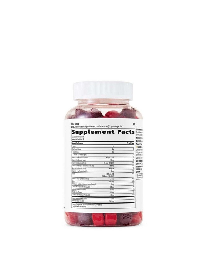 GNC Women's Multivitamin Gummy Supplement | Daily Vitamin | Mixed Berry Flavor | 120 Gummies - Image 2