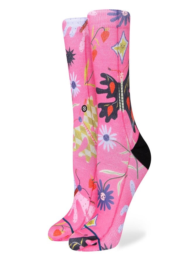 Stance Mens A555D22STR-PNK UNISEX STRAWBERRY PATCH CREW SOCKS S - Image 1