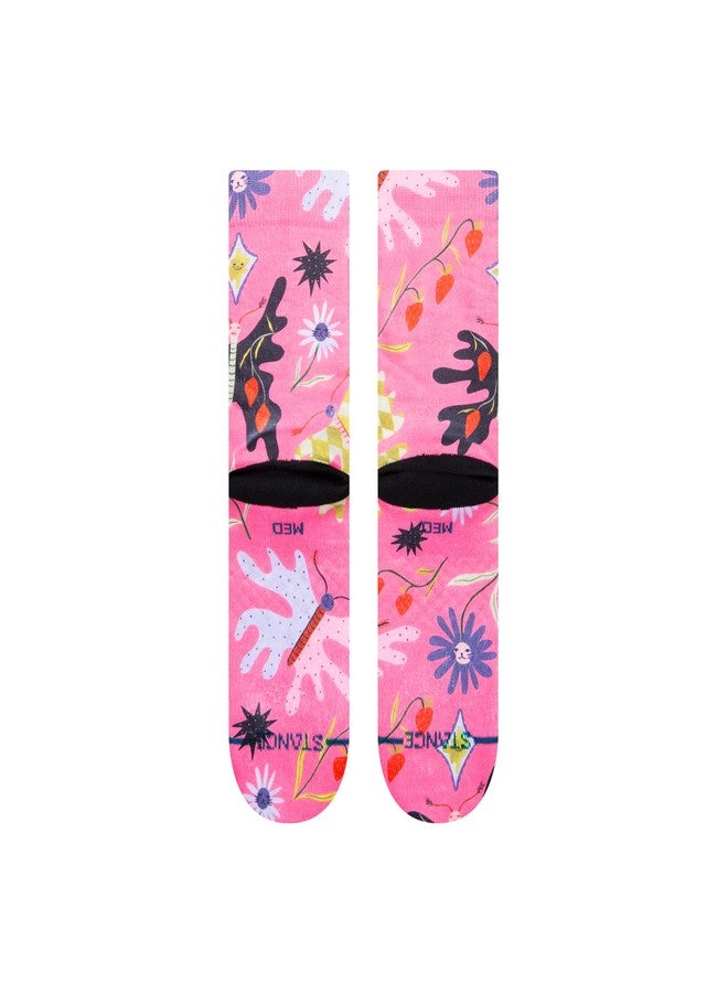 Stance Mens A555D22STR-PNK UNISEX STRAWBERRY PATCH CREW SOCKS S - Image 3