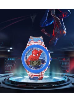 Sharpdo Children's Cartoon Light-Emitting Watch Marvel Spider-Man Boys And Girls With LCD Display Flashing Light Electronic Toy Watch  - Image 3