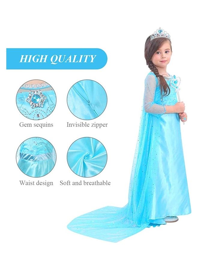 Fairy Tale Princess Costume With Accessory Set 110cm - Image 3
