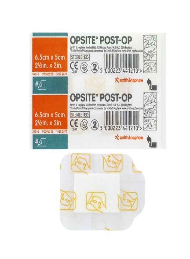 SMITH Opsite Post-Op Waterproof Dressing 6.5cm x 5cm 50/box - Image 2