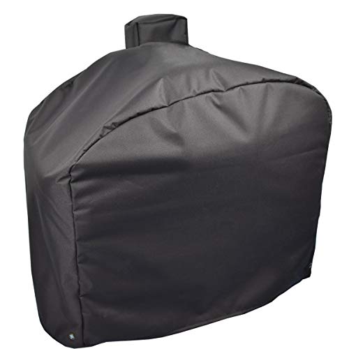 Mini Lustrous Full-Length Cover Copmpatibel with Camp Chef DLX 24", SmokePro 24", Woodwind Pellet Grills, Waterproof Anti-UV Weather Resistant Material Outdoor Patio Grill Cover, Black - Image 1