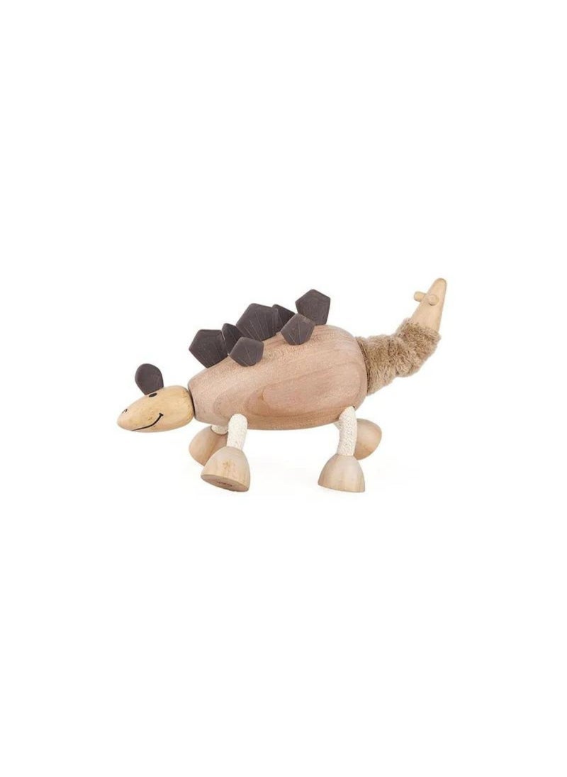 Anamalz Stegosaurus Dinosaur Wooden Toy
