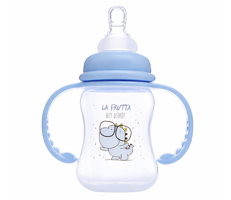 La Frutta Feeding Bottle With Hand 125ml, BBA FREE - (4+ Months) - Blue - Image 2
