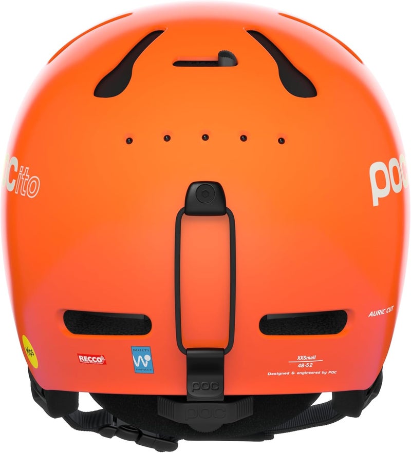POCito Auric Cut MIPS Ski Helmet for Kids - Fluorescent Orange - Image 4