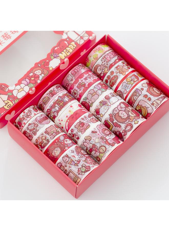 Bluejw Roll Hand Account Tape Full Set Of Net Red Hand Account Stickers And Paper Film Suit Color Cute Children High Color Value - Image 1