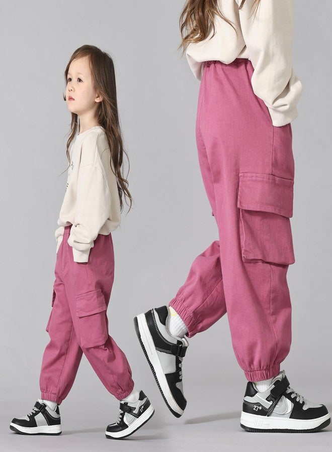 MINI PANDA Toddler Pants Girls&Boys，Stretch Twill Chino Toddler Pants Peach - Image 2