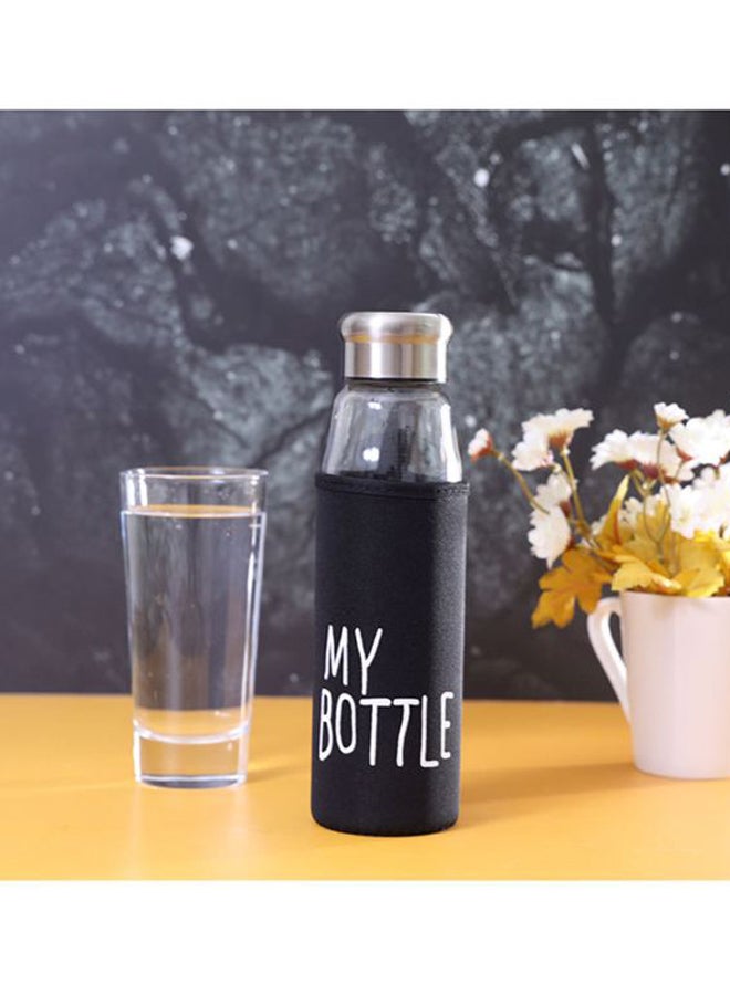 DELCASA Water Bottle With Pad Black/Clear/Silver - Image 4