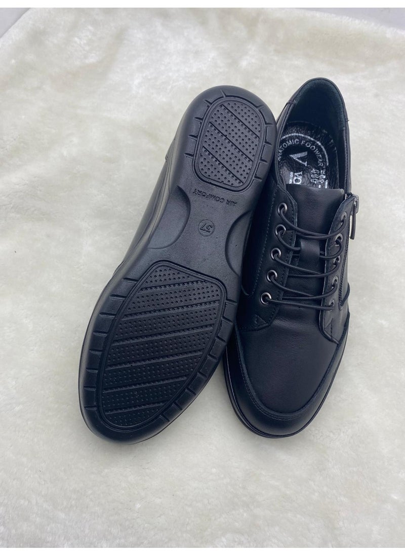 VOYAGER 8568 Genuine Leather Women's Comfort Casual Shoes - Black - 38 - ST02158-BLACK-38  - Image 4