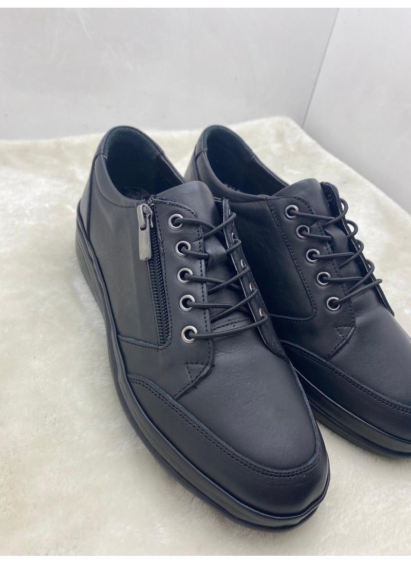 VOYAGER 8568 Genuine Leather Women's Comfort Casual Shoes - Black - 38 - ST02158-BLACK-38  - Image 2