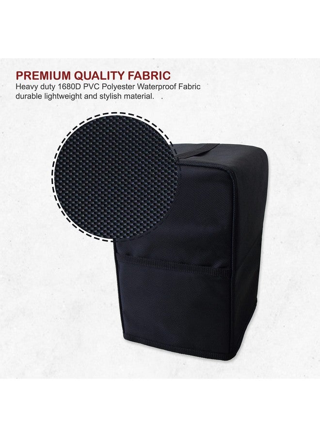 Nabaat Mixer Grinders Waterproof Dust Cover for Kitchen Table Top Medium Standard Size, Black (9”X 9”X 14”) - Image 2