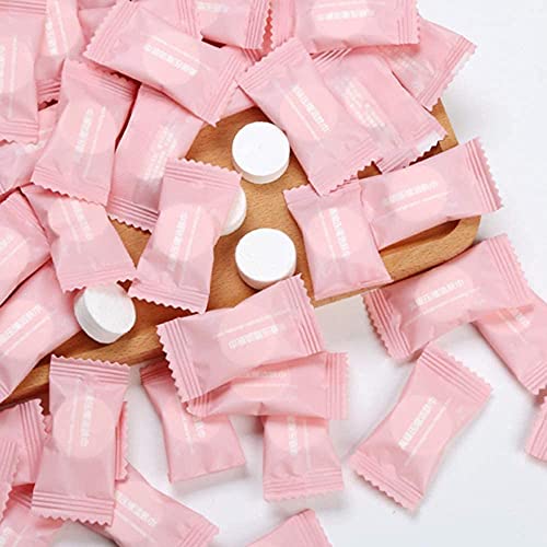 Luximal 50 Pcs Compressed Towel Tablets – Portable Disposable Magic Wipes, Coin Tissue, Expands with Water – Travel, Camping, Hiking, Skincare & Outdoor Use - Image 1