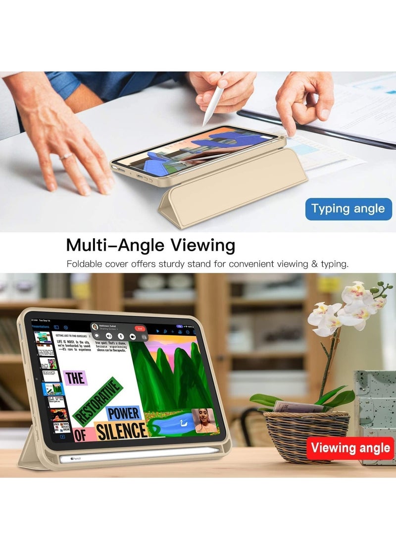 JAJEEK New Smart Case with Pencil Holder Compatible with iPad Mini 7 – Tri-Fold Smart Case with Soft TPU Back, Auto Wake/Sleep, Dustproof & Anti-Fingerprint, Heavy Duty Protection, Ultra-Slim & Lightweight - Image 3