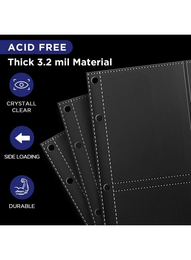 CollectHall Top Loader Sleeves 4-Pocket Trading Card Storage Refill Binder Pages – 25 Pack - Image 5