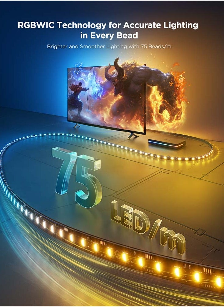 Govee AI Smart Sync Box Kit 8K HDMI 2.1 with strip lights for 55-65"TV Max  - Image 5